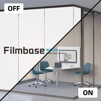 FILMBASE Electric White Pdlc Smart Film Switchable Smart Glass For Cars Window Price 87-88% Transparency